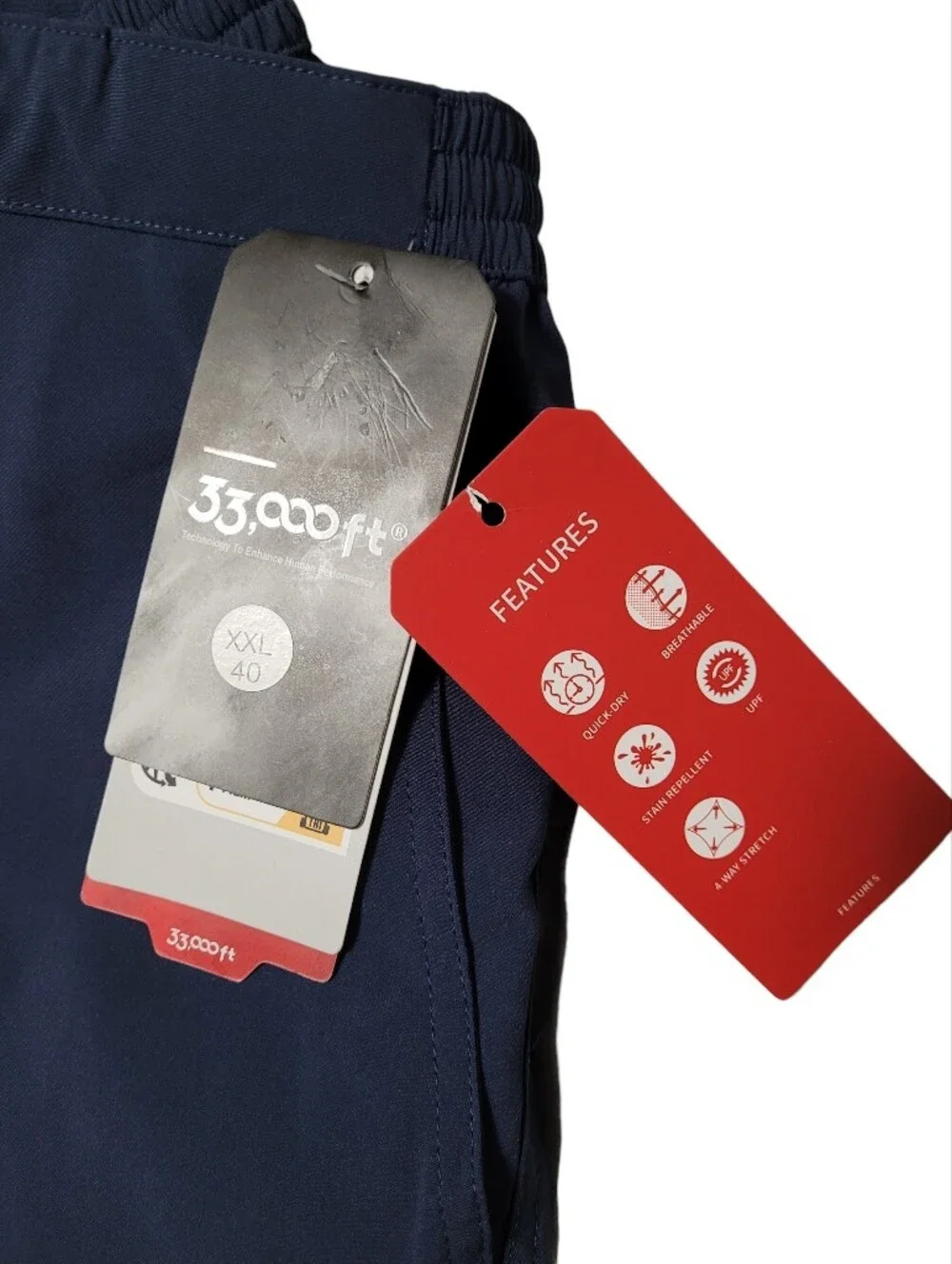 (NWT) 33,000ft Golf Shorts 9 inch Inseam Quick Dry Shorts